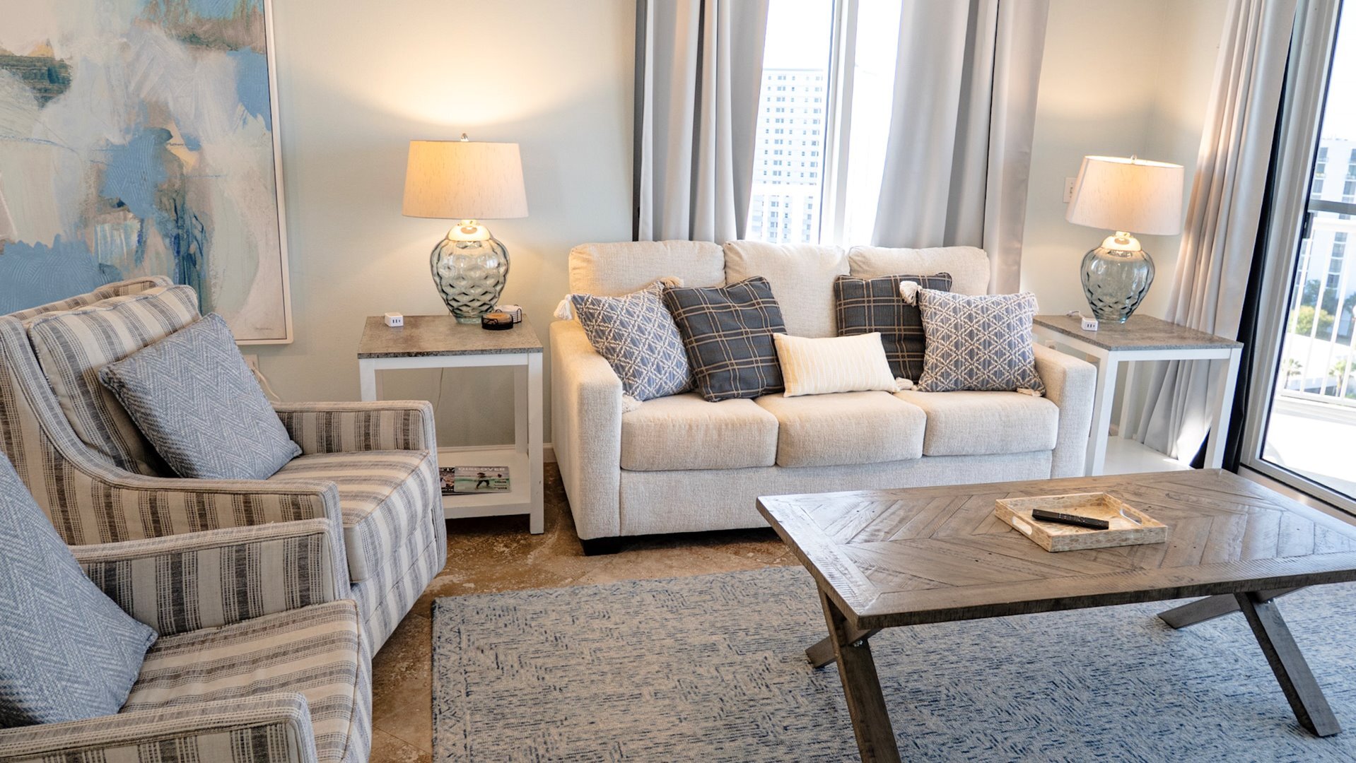 Plush seating