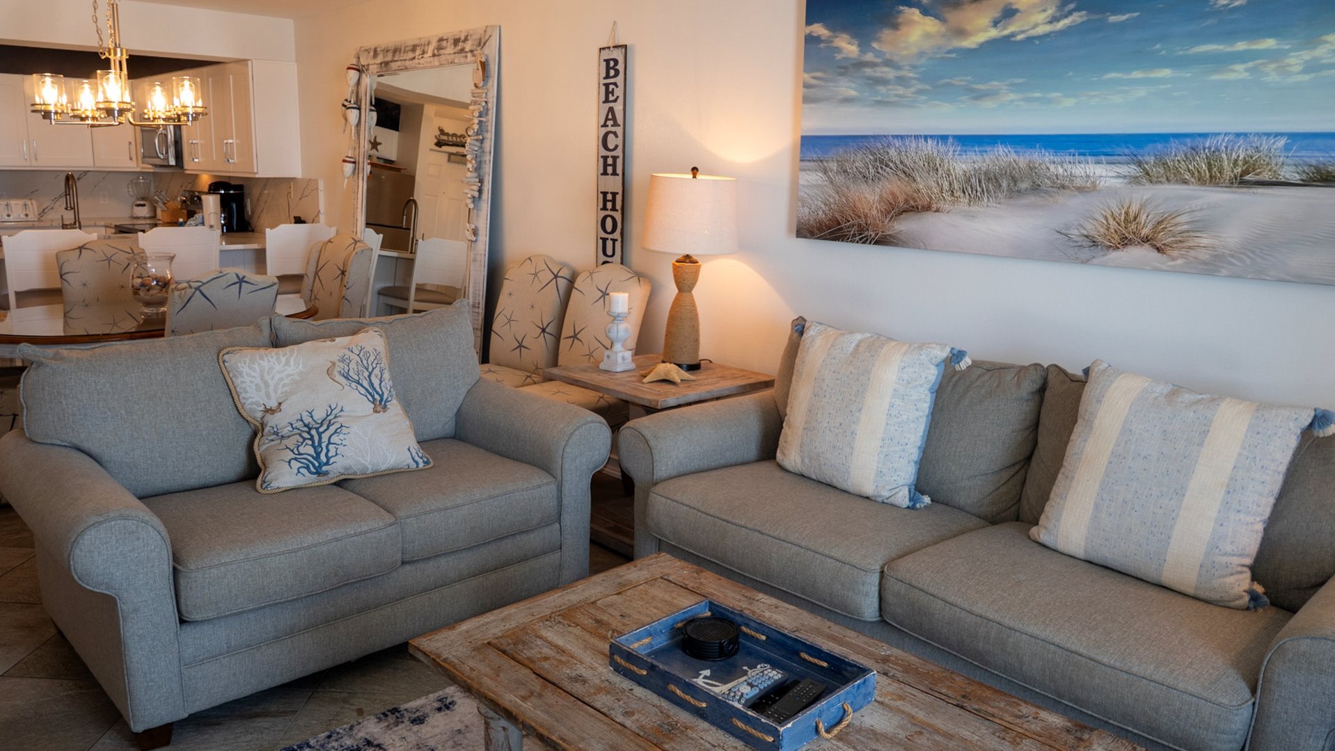 Cozy seating in the Living area