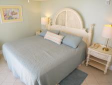 King Sized bed in the Master Bedroom